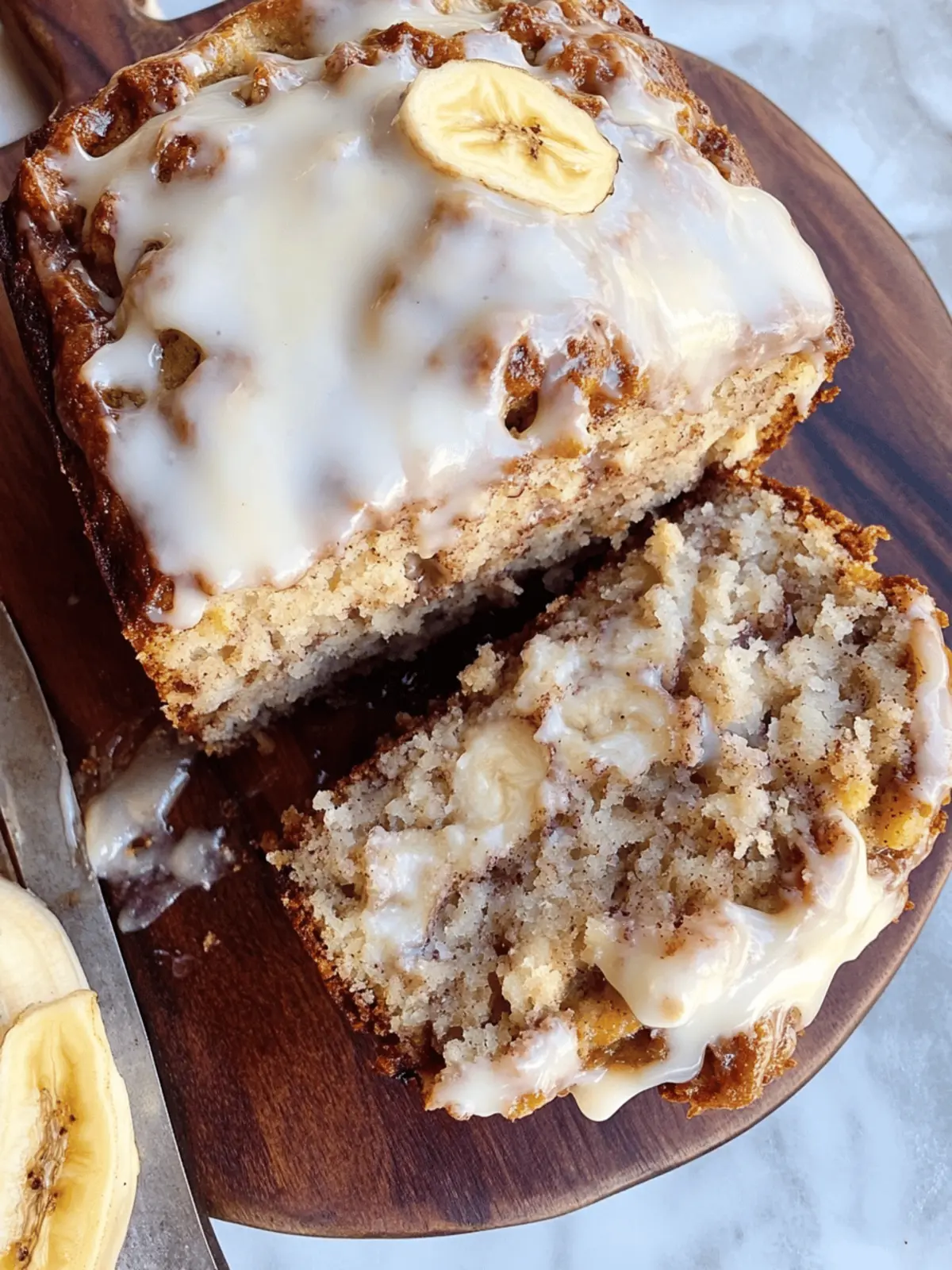 Cinnamon Roll Banana Bread