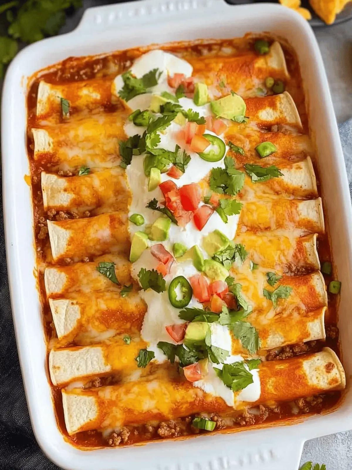 Easy Ground Beef Enchiladas (a Family Favorite)