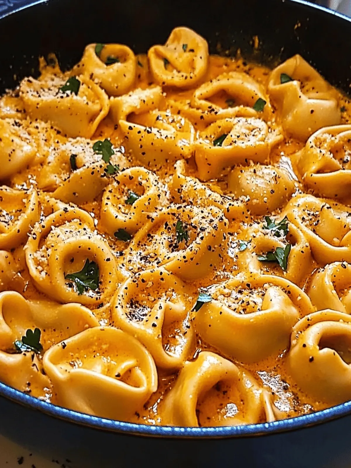 One-Pot Spicy Garlic Butter Chicken Tortellini