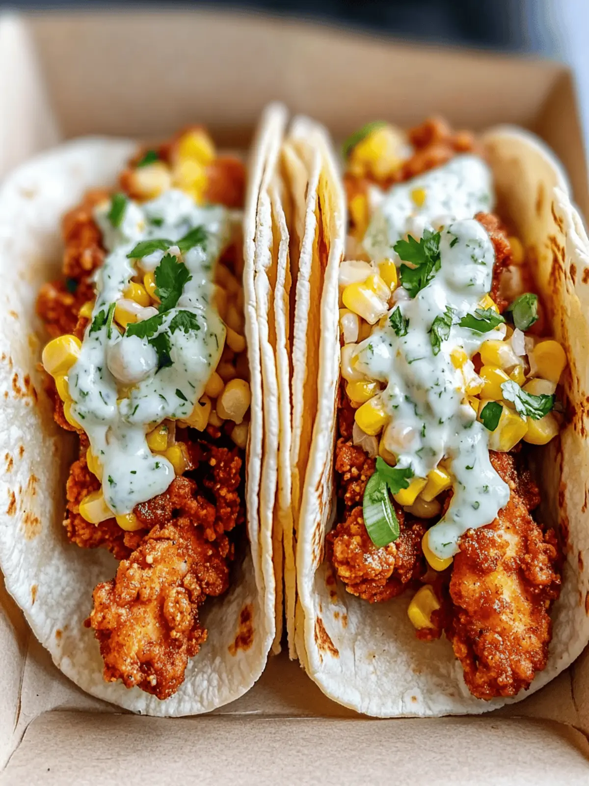 The Ultimate Guide to Fried Chicken Street Corn Tacos with Jalapeño Lime Ranch: A Flavorful Fiesta in Every Bite