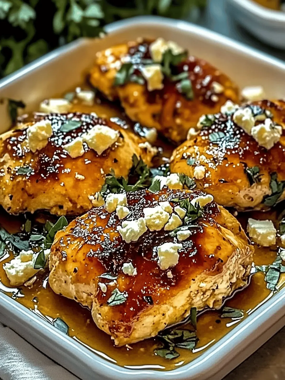 Hot Honey Feta Chicken Dish: A Deliciously Spicy and Savory Recipe