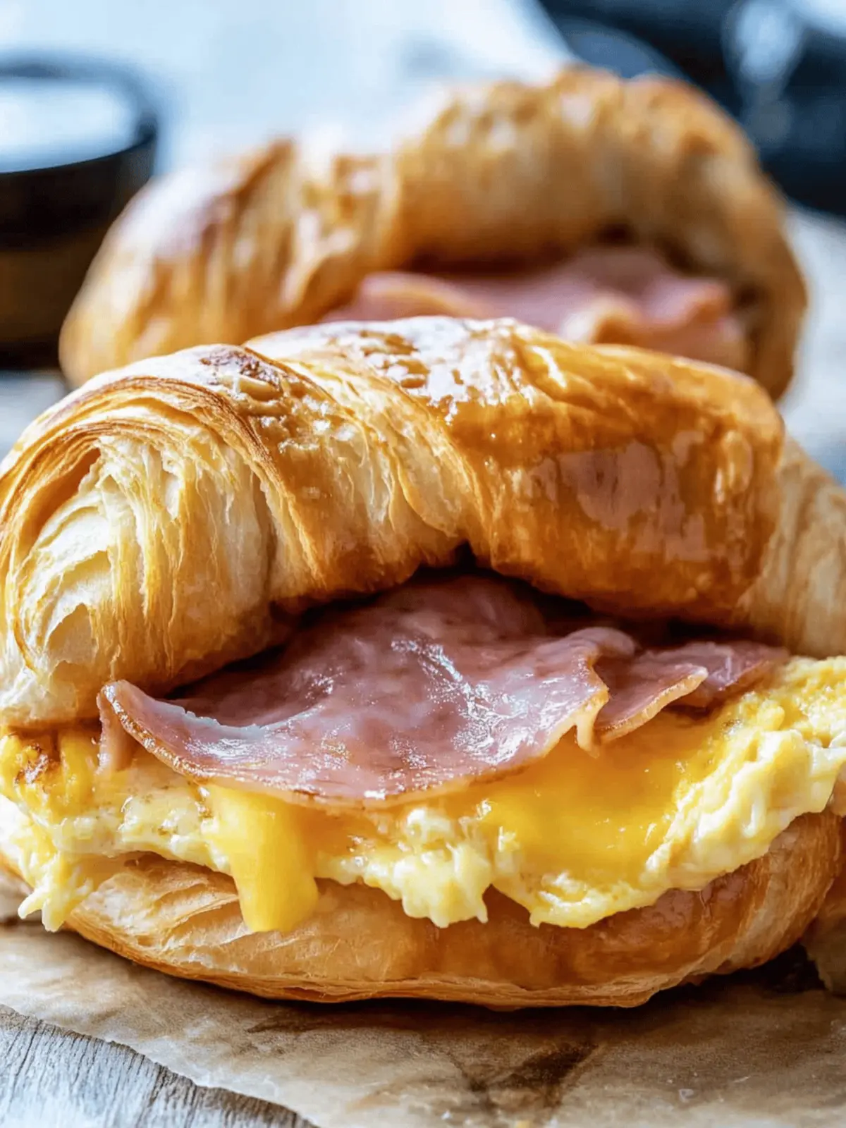 Easy Croissant Breakfast Sandwiches