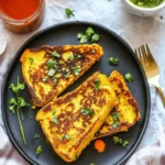 Savory Masala French Toast with Turmeric & Chili