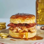 hot & honey chicken biscuit sandwich