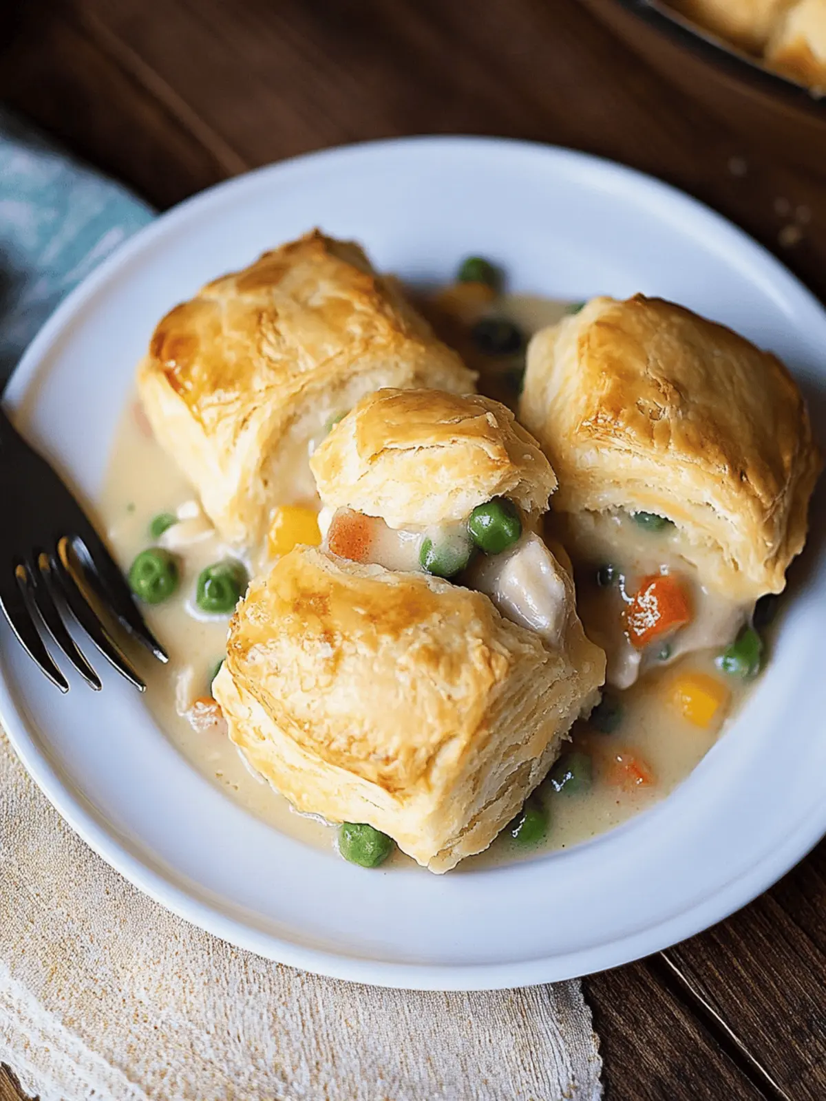Chicken Pot Pie with Biscuits