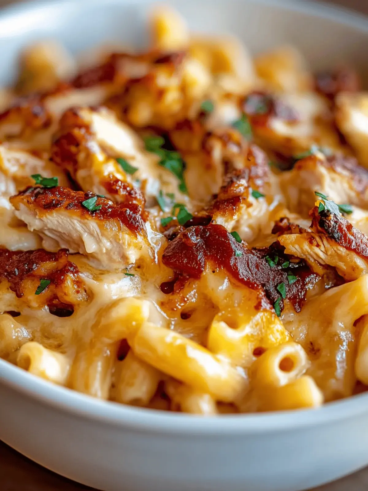 BBQ Chicken Mac and Cheese