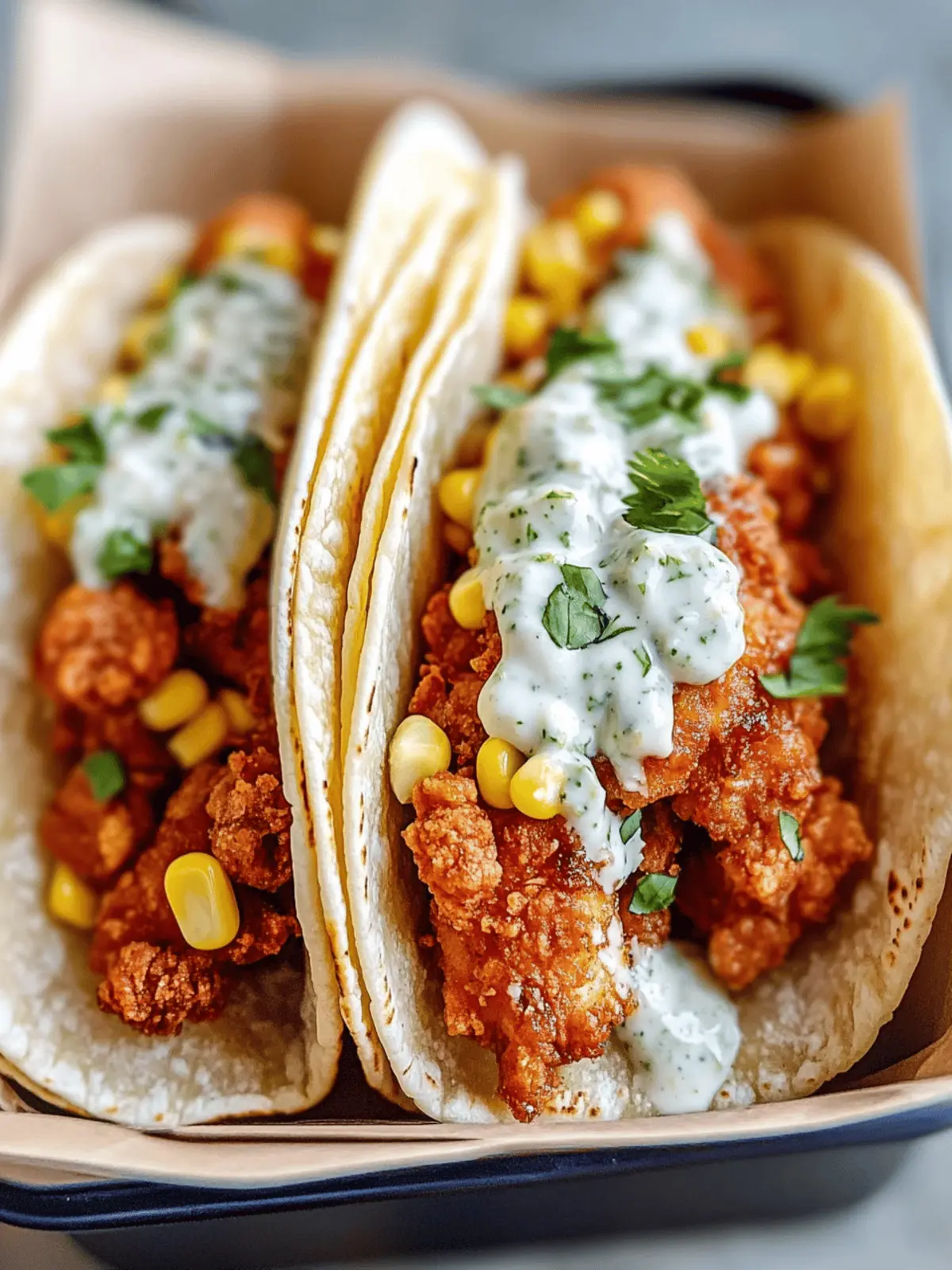 The Ultimate Guide to Fried Chicken Street Corn Tacos with Jalapeño Lime Ranch: A Flavorful Fiesta in Every Bite
